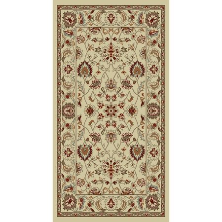 CONCORD GLOBAL 6 ft. 7 in. x 9 ft. 3 in. Chester Oushak - Ivory 97026